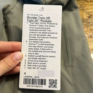 Lululemon leggings light green